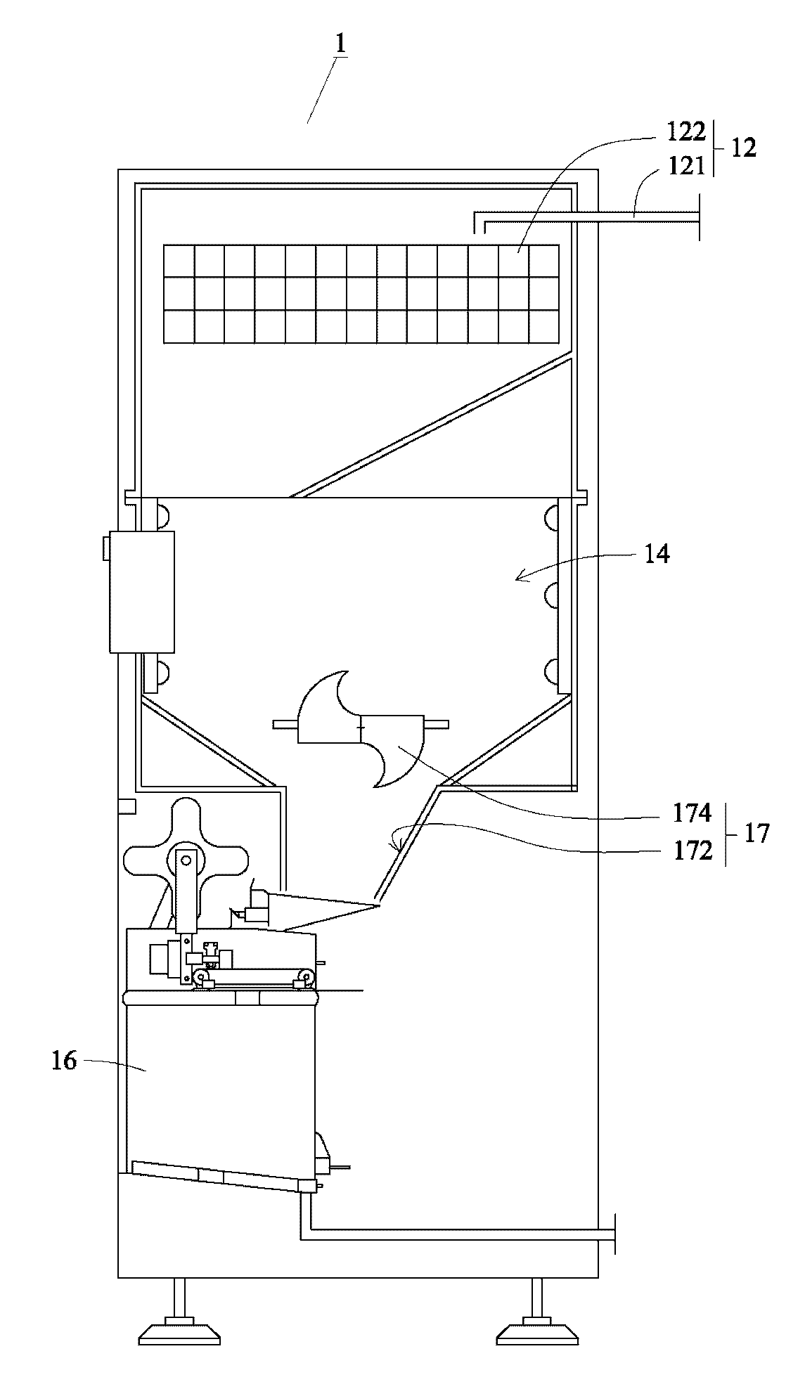 Bag closing machine and ice cake vending machine using same