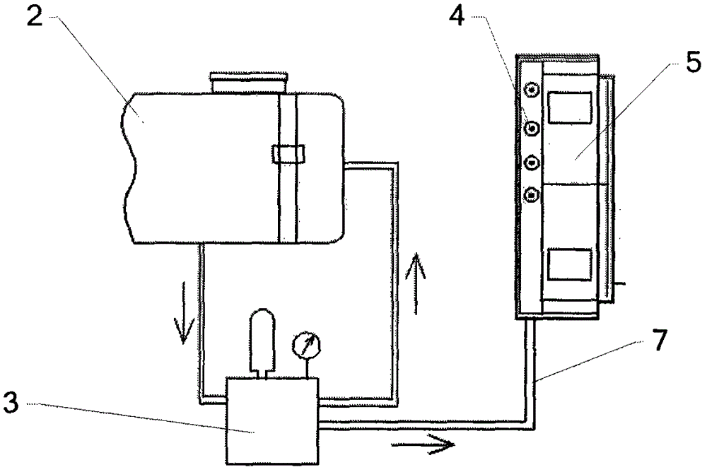 Remote control dwarf pesticide application machine for old apple orchard