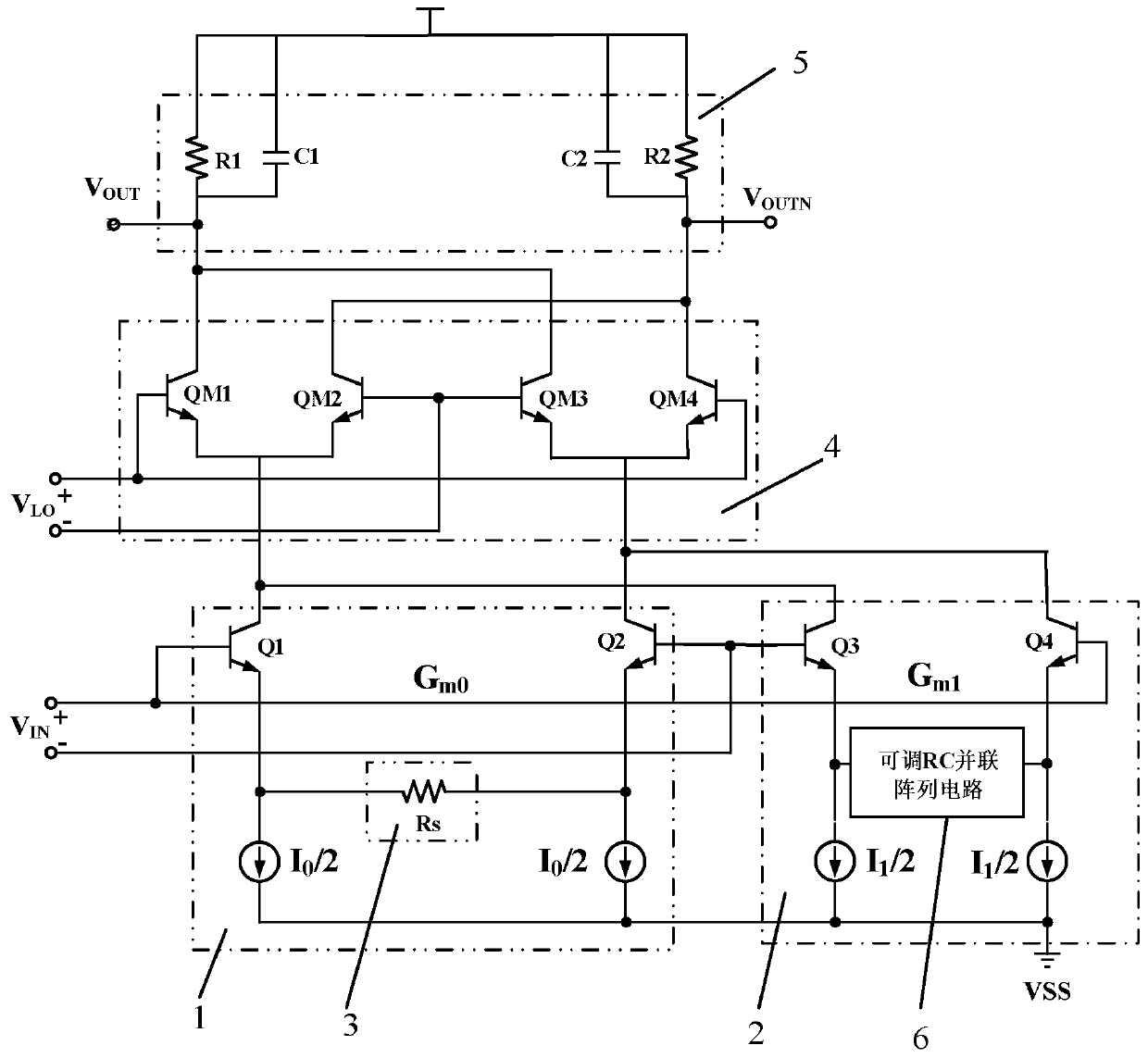 High-linearity Gilbert mixer capable of programmingly adjusting IP3