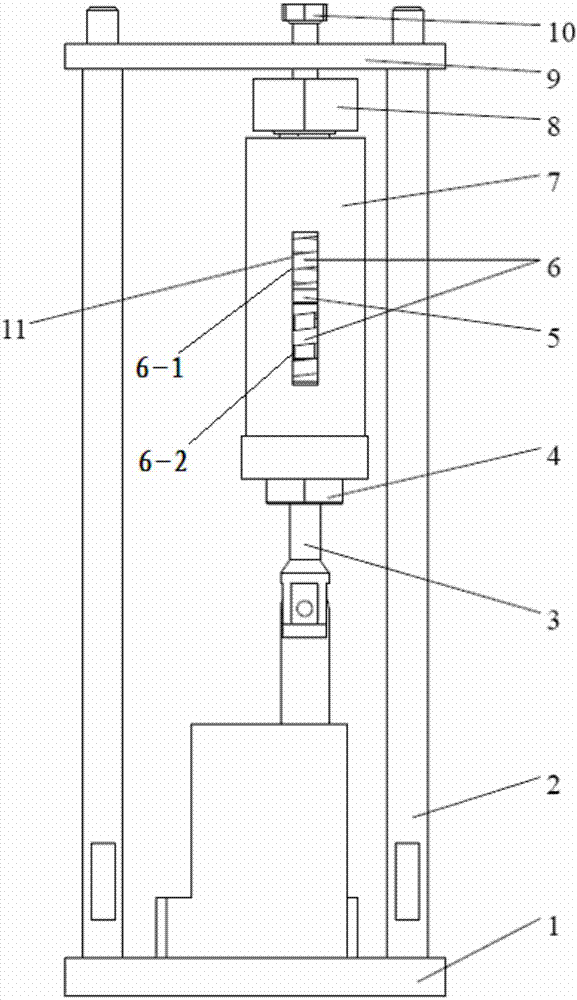 Linear steering gear loading device