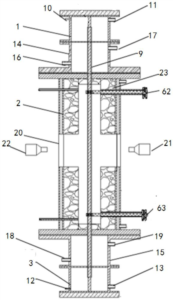 Reactor cladding blasting experiment system and experiment method