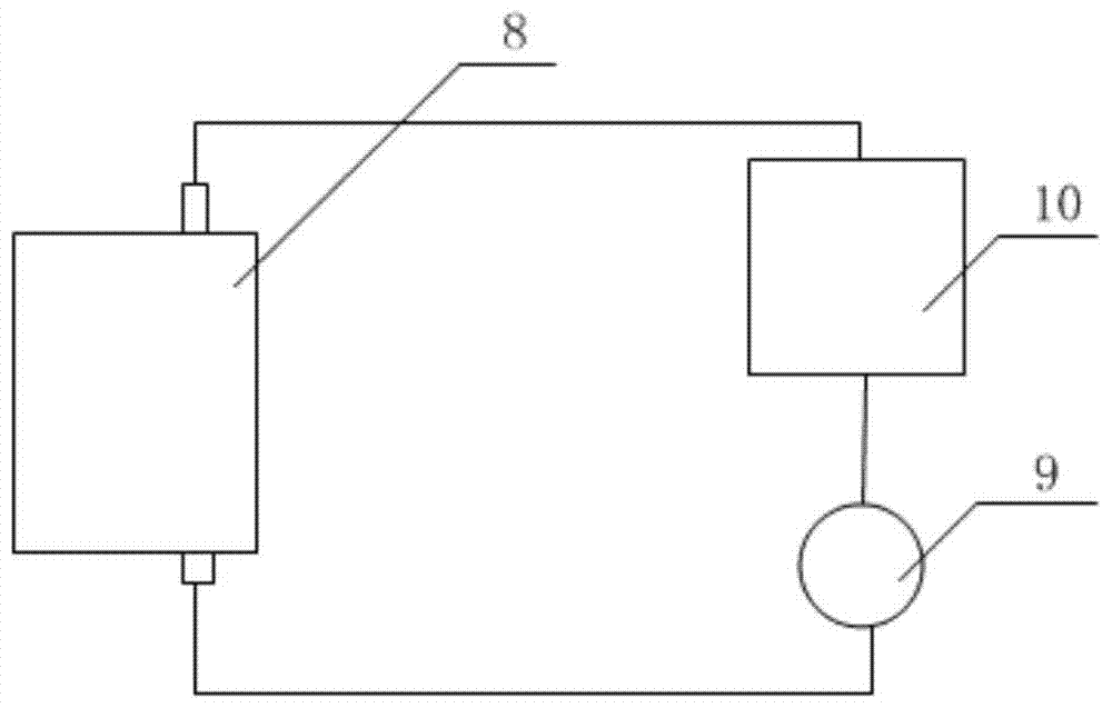 Concrete performance test device under the joint action of constant tensile load and erosive medium