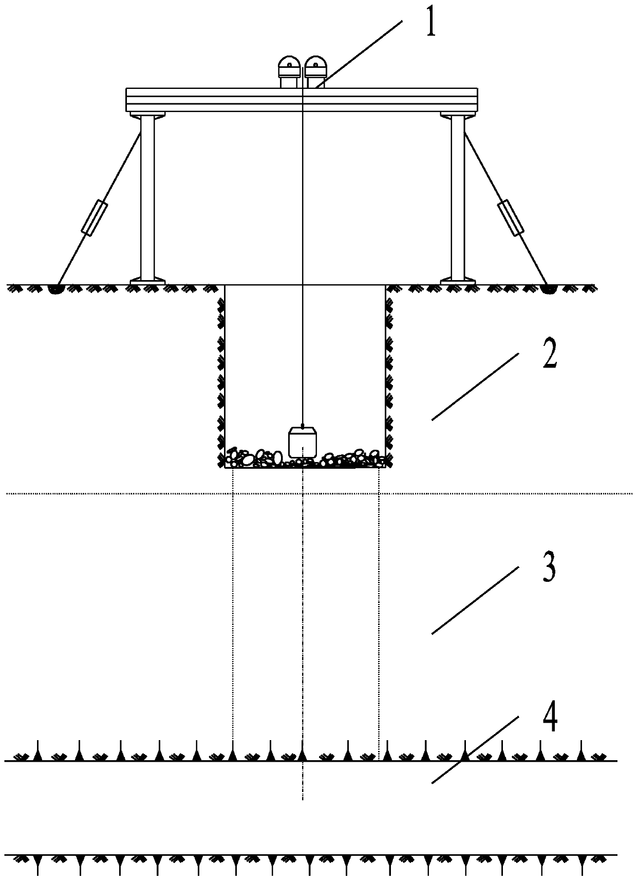 Forward-reverse-forward three-stage drilling mechanical rock breaking and shaft sinking method
