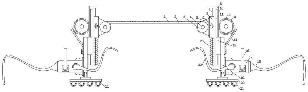 Downstream river protection device for hydraulic engineering