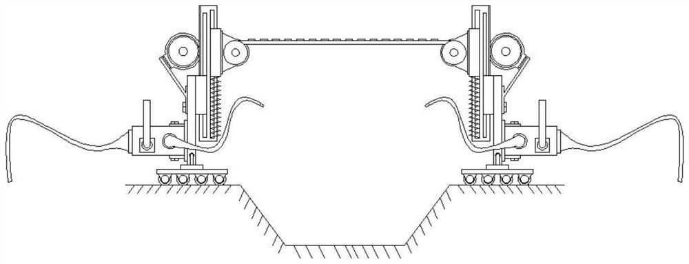 Downstream river protection device for hydraulic engineering