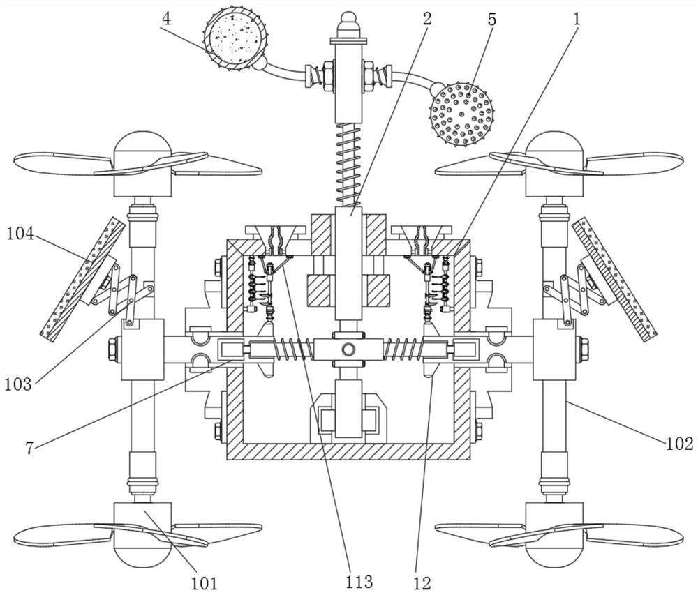 Power equipment bird repelling device based on wind energy