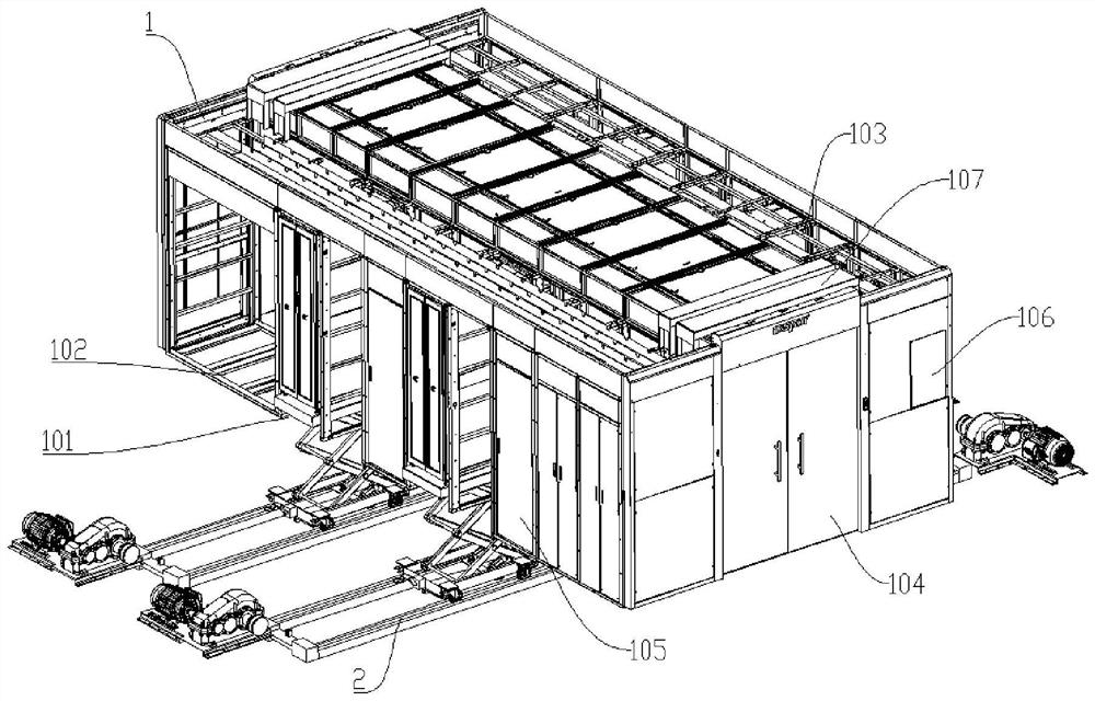 Whole cabinet test center