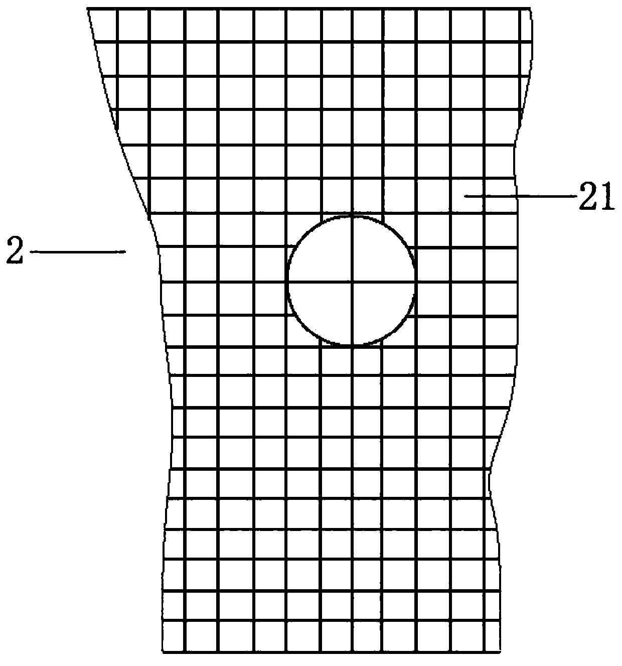 Device and method for standardized tracing of parts of pain and pressing pain of knee joints