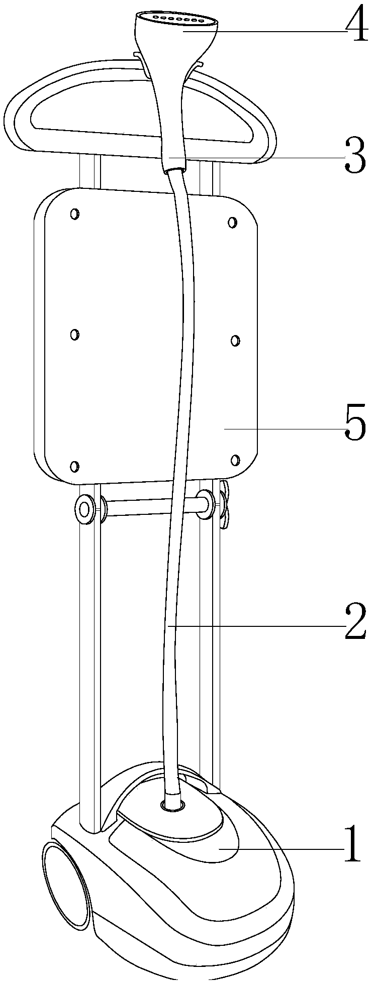 Hanging ironing and flat ironing integrated ironing device capable of pulling and fixing clothes under negative pressure