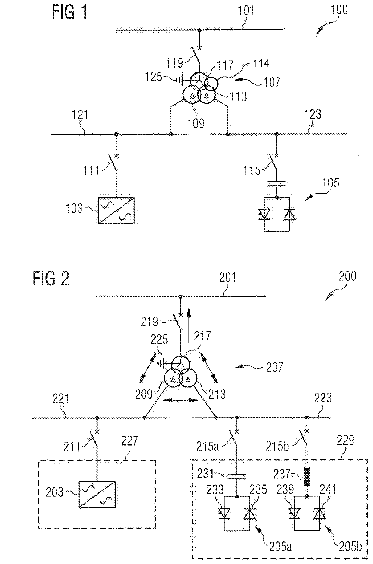 Flexible reactive power compensation