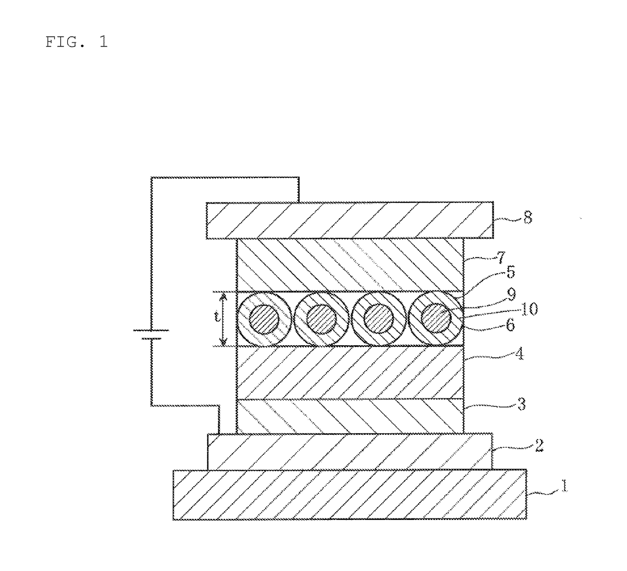 Nanoparticle material and light-emitting device