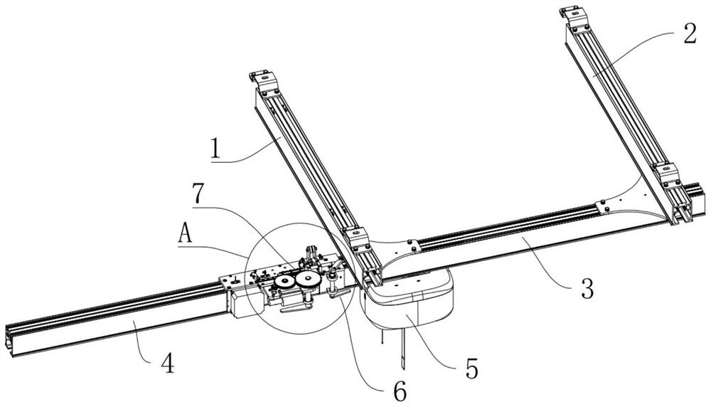 Rail changing control method for H-shaped rail