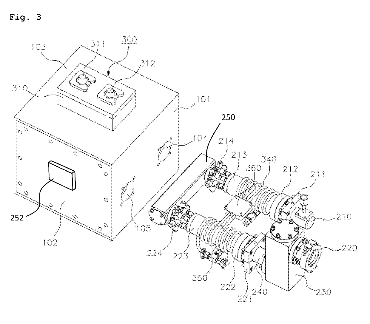 Cleaning apparatus for an exhaust path of a process reaction chamber