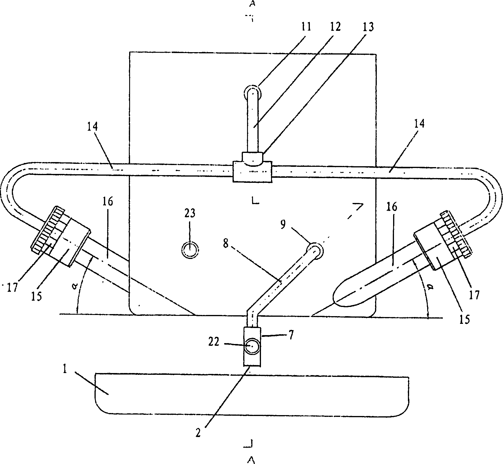 Liquid fuel evaporation and combustion furnace head