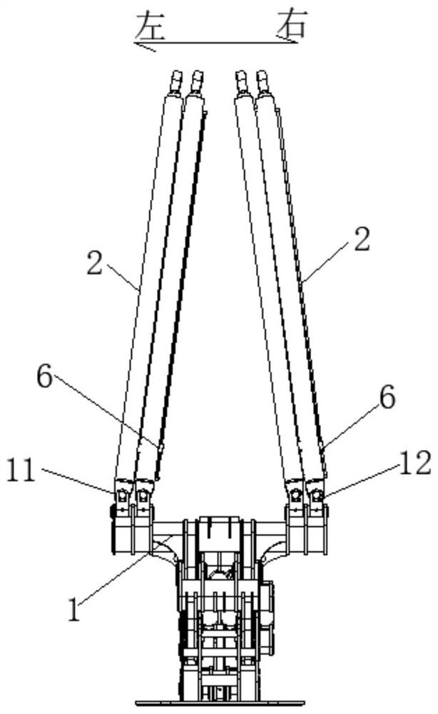 Lifting device of mast of rotary drilling rig and rotary drilling rig