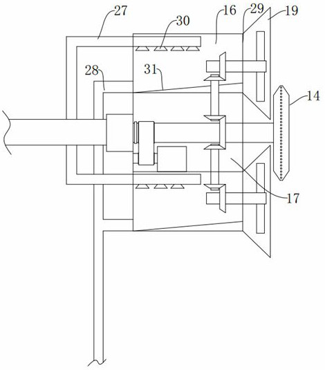 Combined machining device for polishing seams of cargo carrying carriage