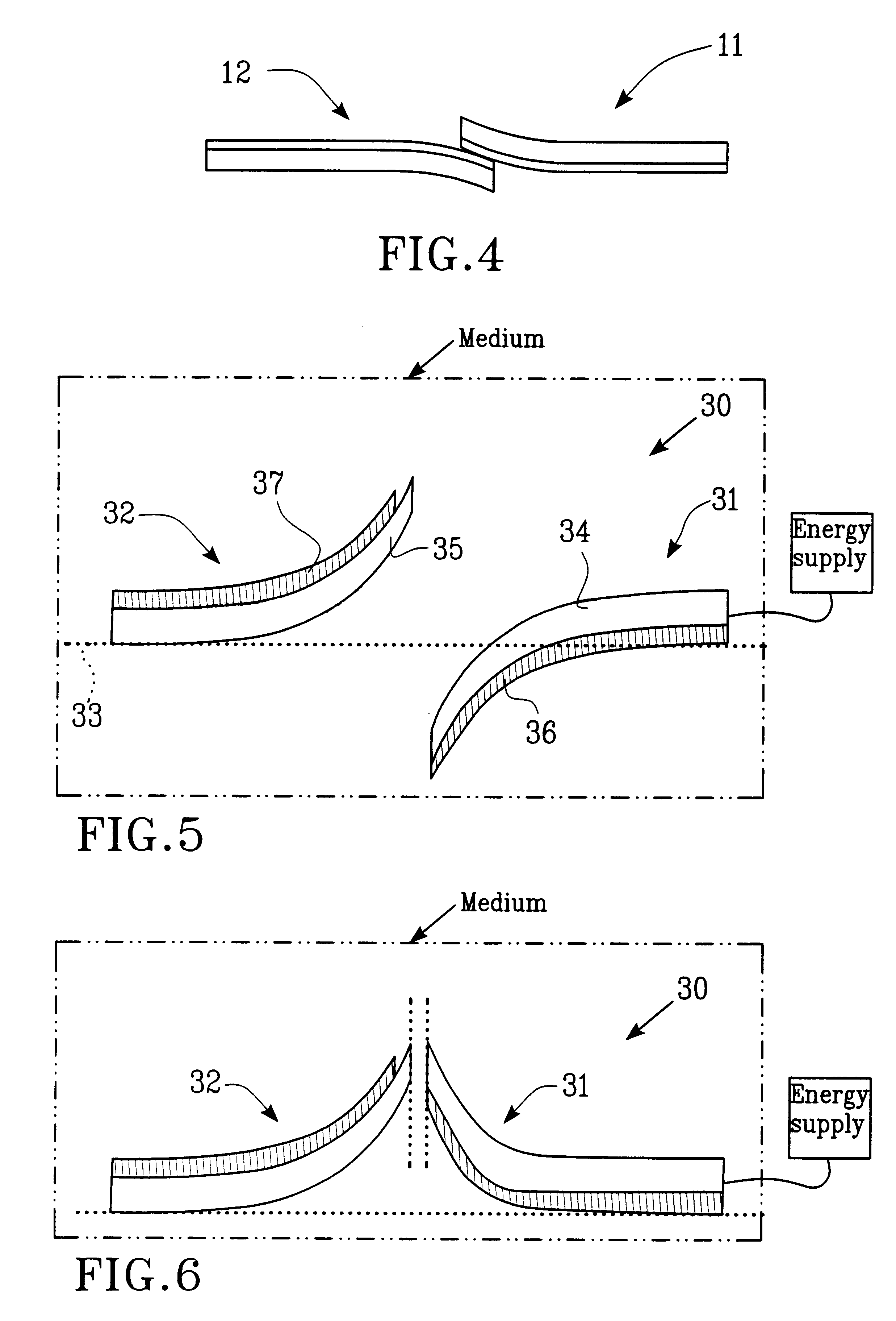 Device for micromechanical switching of signals