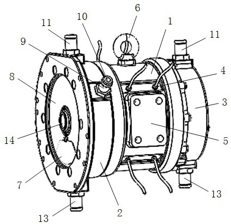 Oil-cooled motor for calibration test