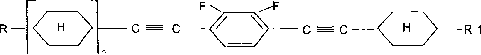 Alkyl cyclohexyl alkynes liquid crystal compound and its preparation method