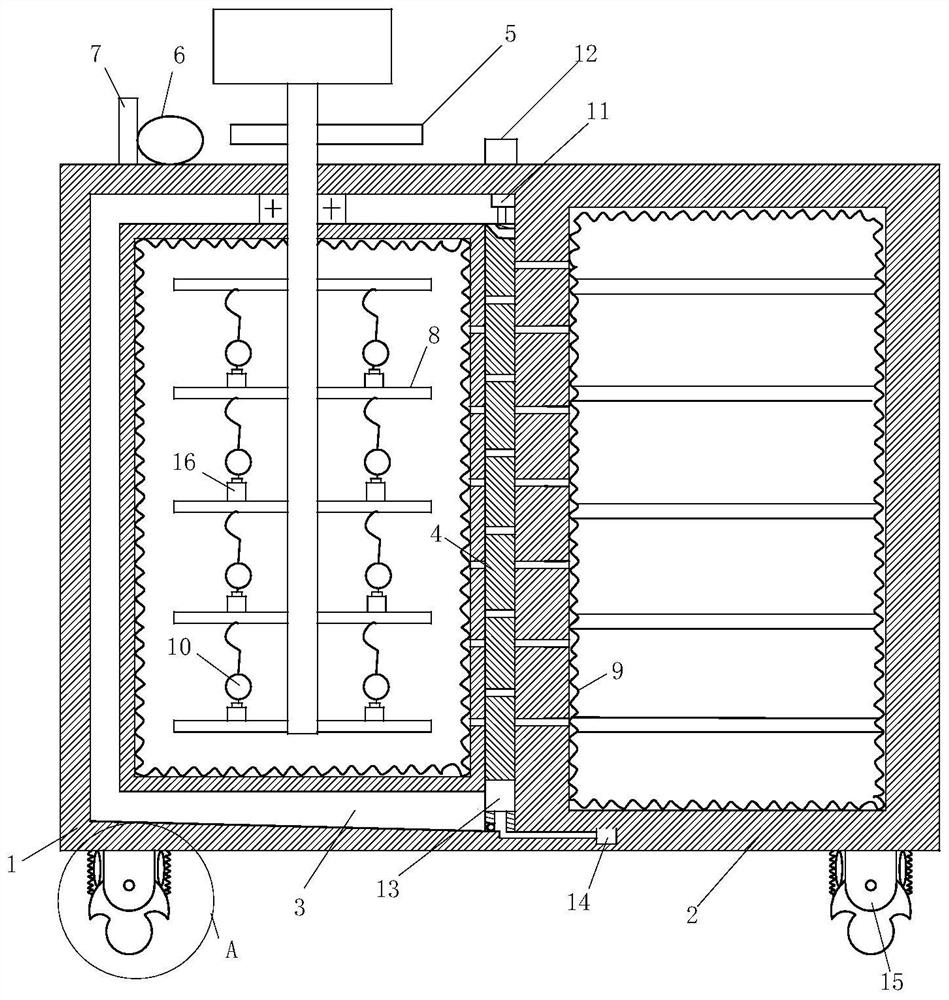 A frozen food transport box