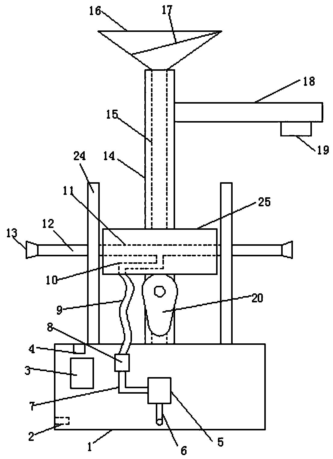 Street lamp with automatic irrigation function