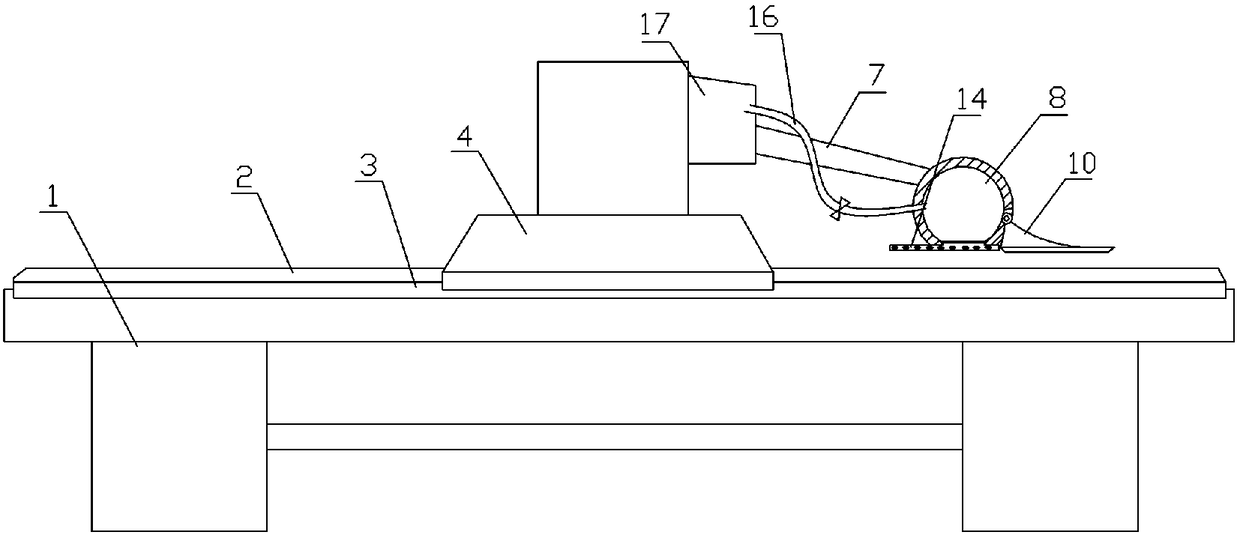 Packaging material gluing system and usage method