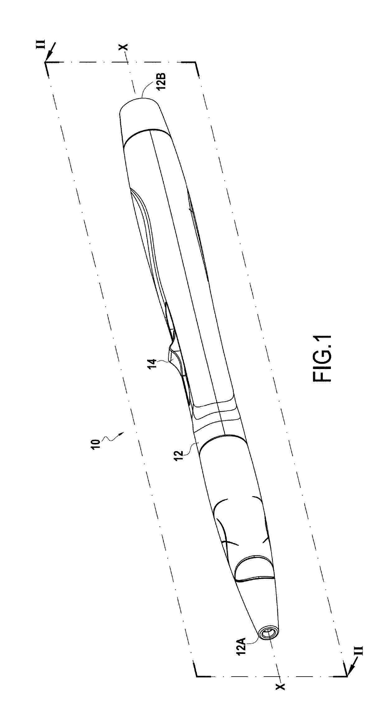 A hand held device having two heads that are retractable by means of a single button