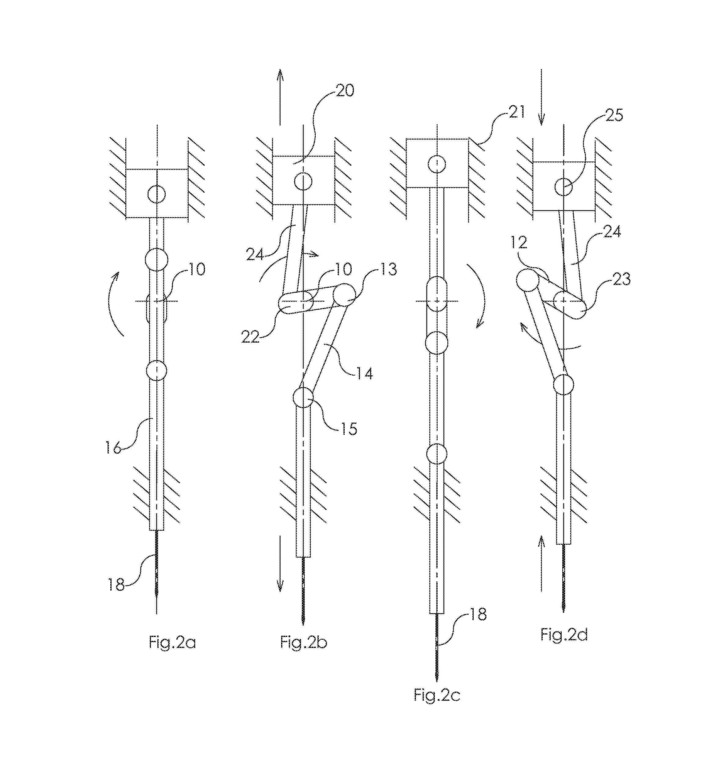 Needle bar driving system for sewing machines