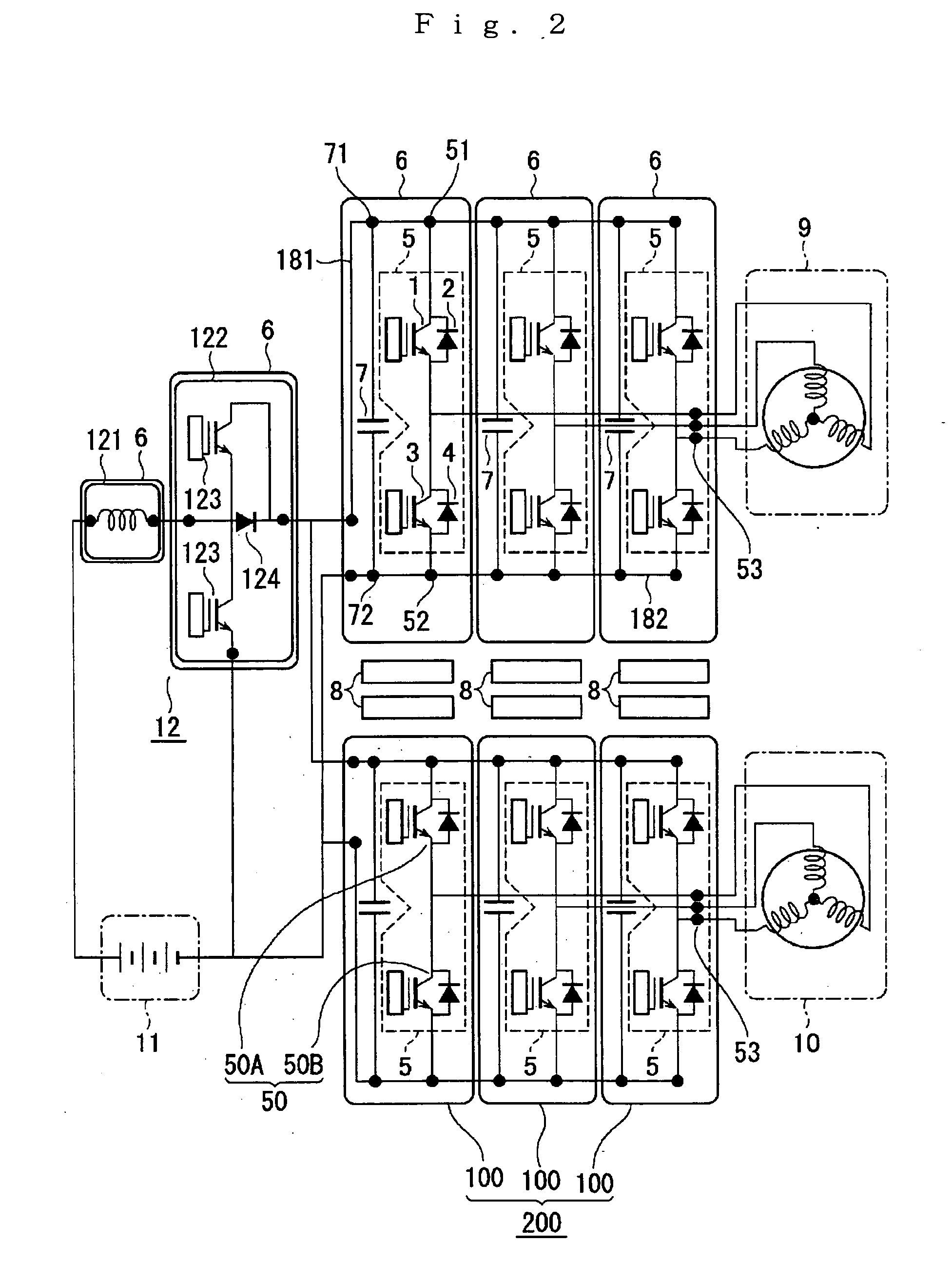 Power unit device and power converter device