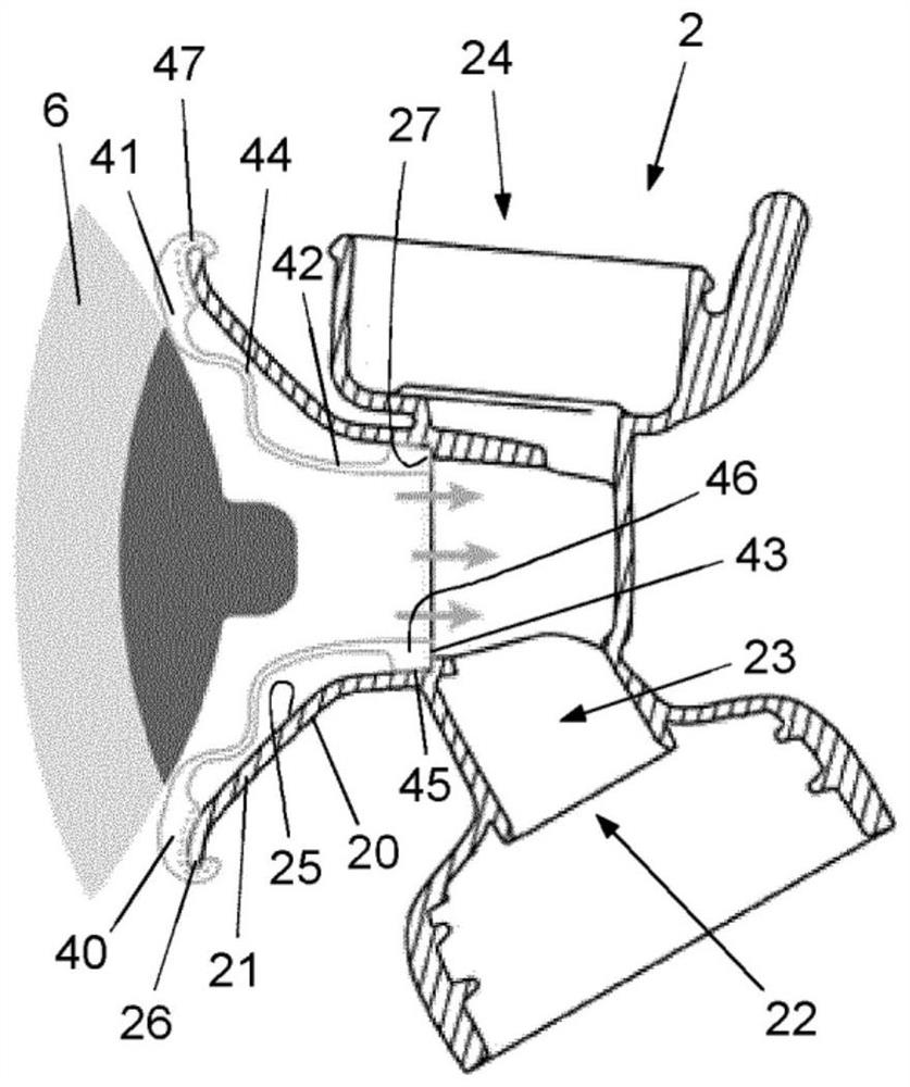 Cushion configured to be mounted to air passage element of breast pump device