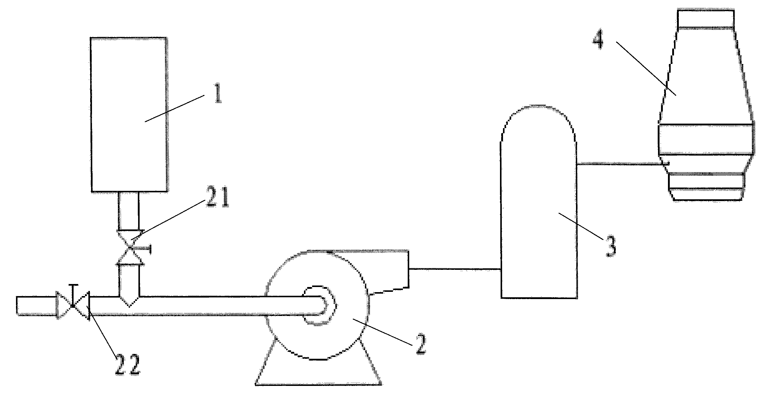 Process for blasting oxygen-enriched hot blast to blast furnace and device applied to same