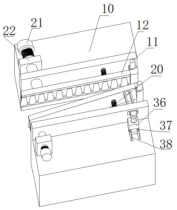 Device for fixing size of opening by screening and distributing almonds