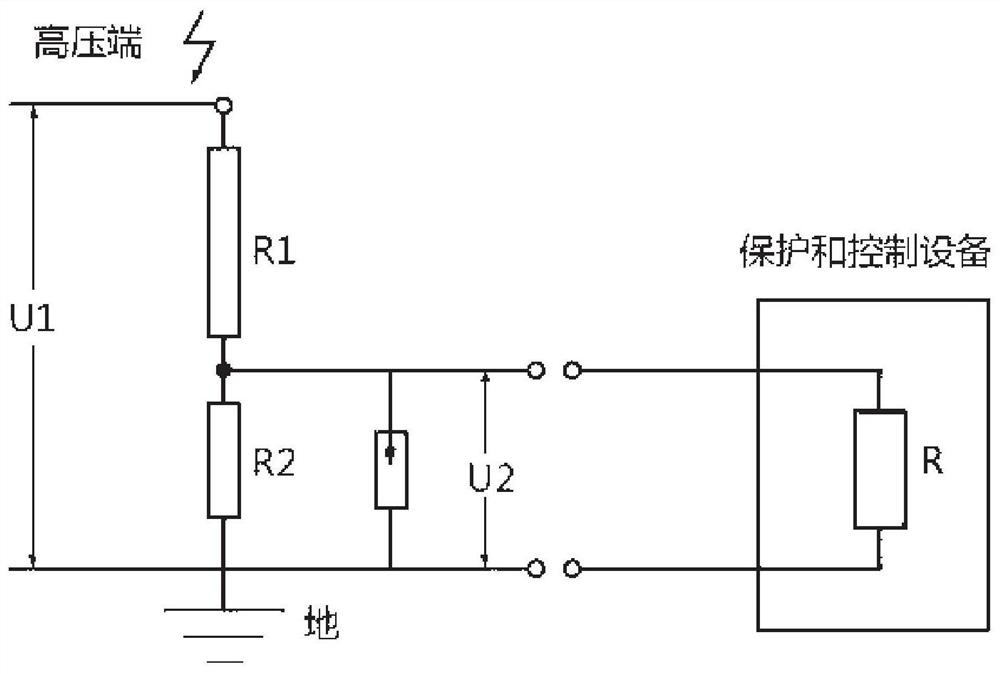 Precise AC/DC broadband voltage dividing device and method
