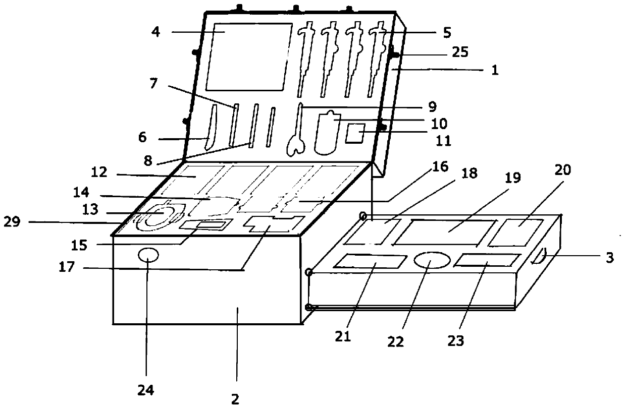 Complete equipment and detection method for rapidly detecting grain cereal safety on site