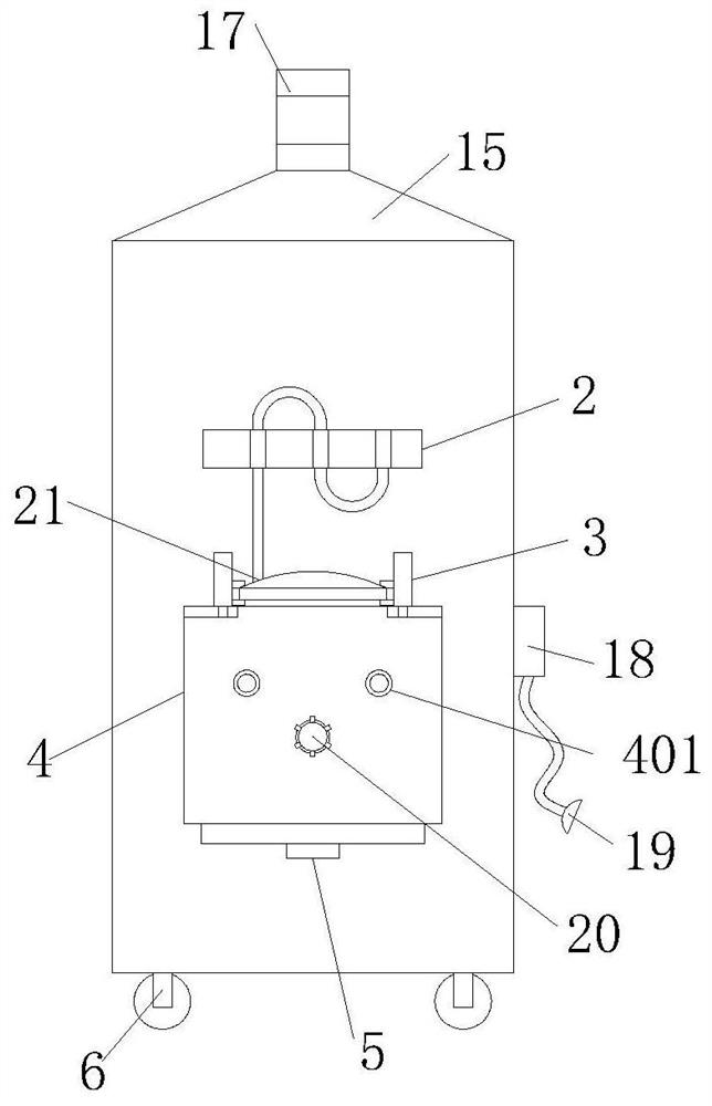 Auxiliary oxygen inhalation equipment for clinical medicine