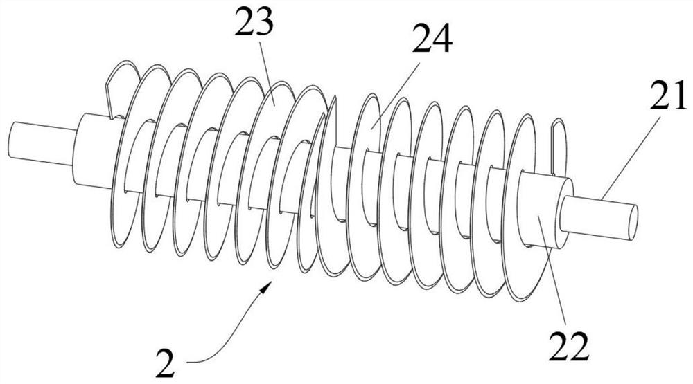 Radial guide wheel type banana straw crushing and returning machine