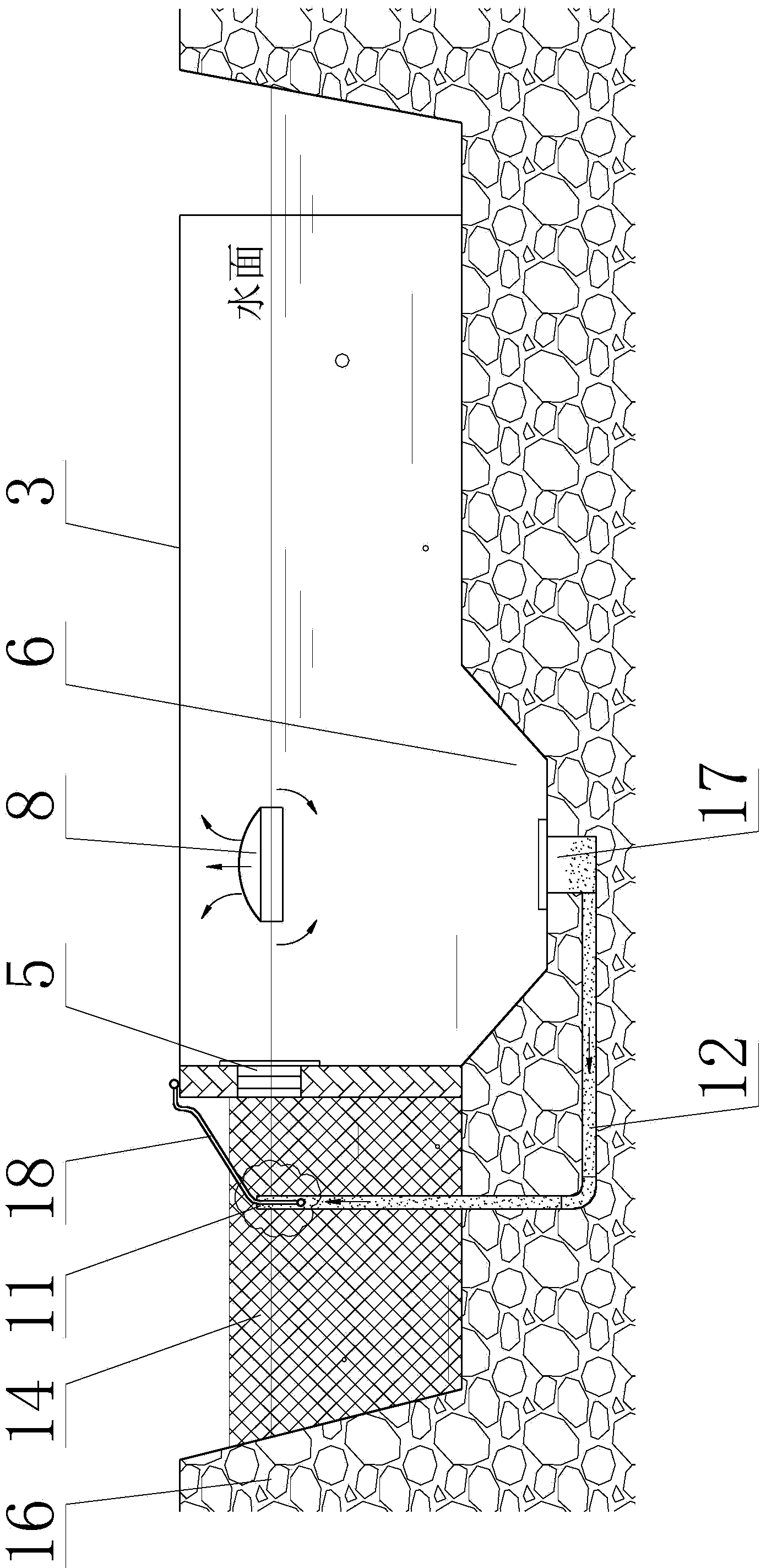 Pond differential niche ecological water treatment facility