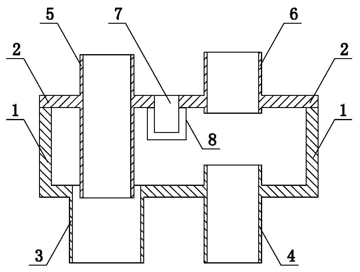 Special connector for ventilation of high-rise building