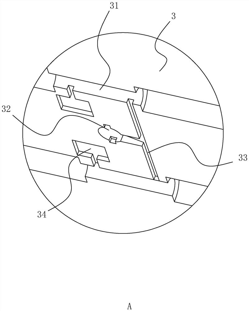 A molding die for a hinge connecting part of a display bracket