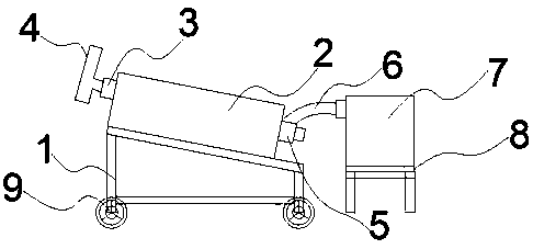 Novel moveable sludge dewatering machine