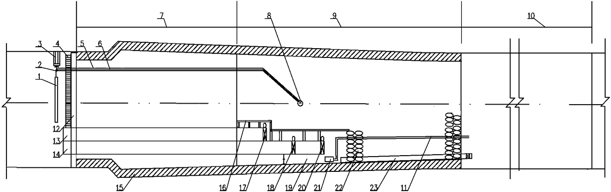 Diversion tunnel blockage structure and method based on karst landform