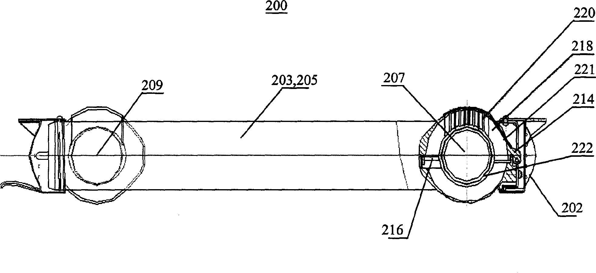 Electromagnetic inductor light having double-regular structured strip lamp