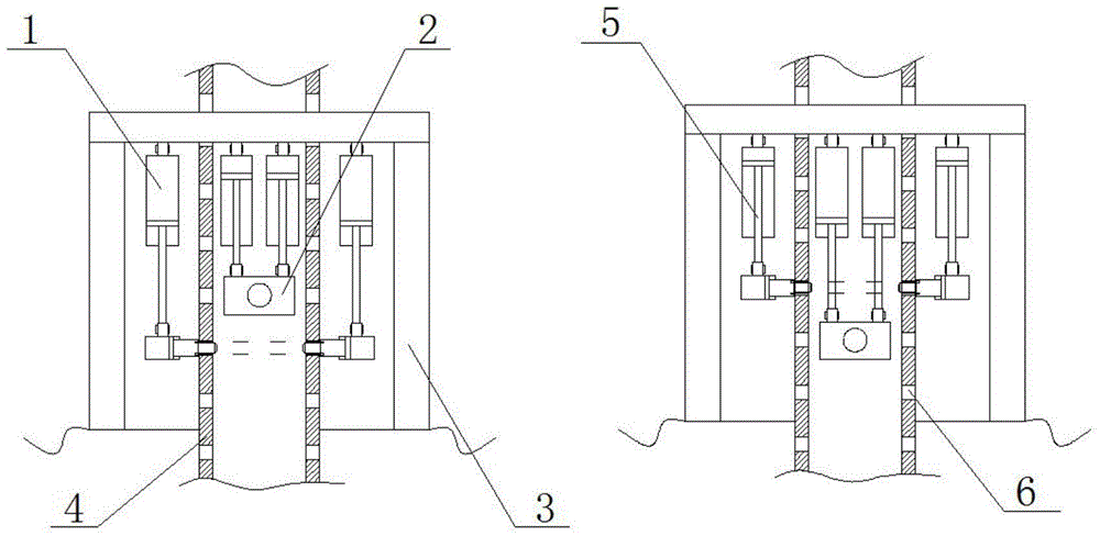 An offshore platform pile pin insertion control system and control method thereof