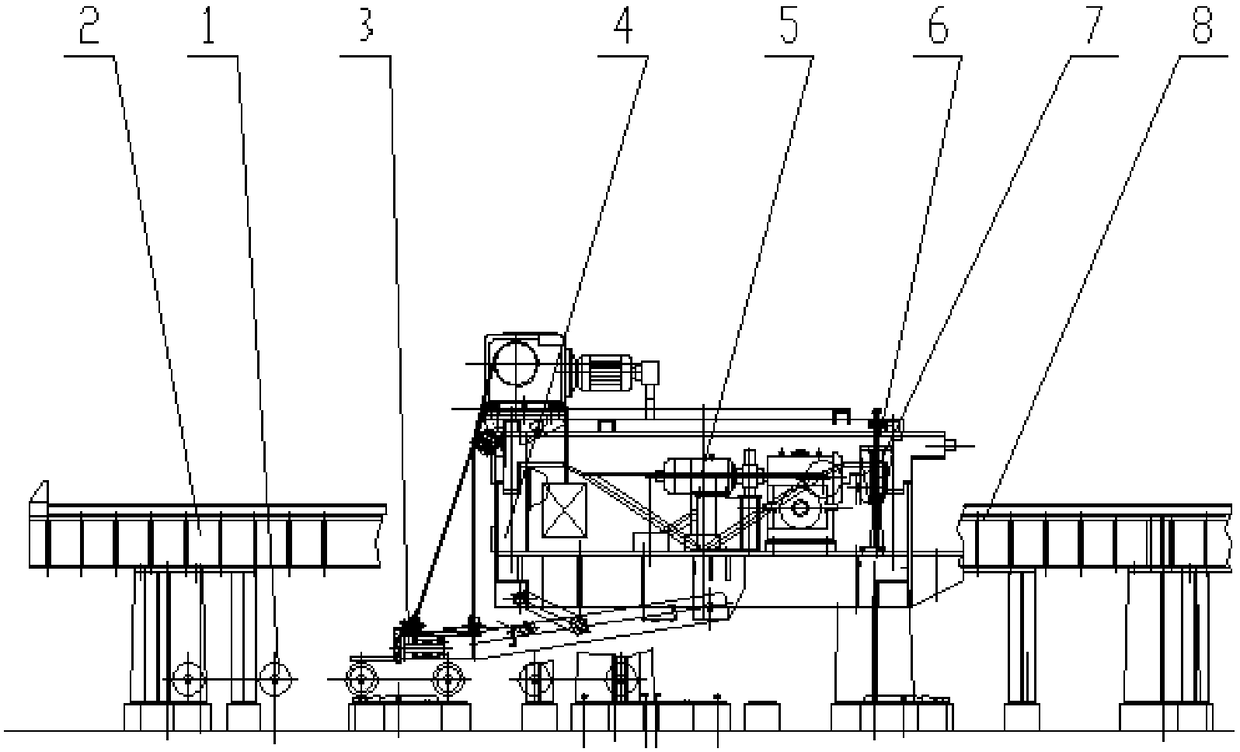 Equipment and method for mechanically sizing steel wire ropes for elevating bars and medium-thick plates