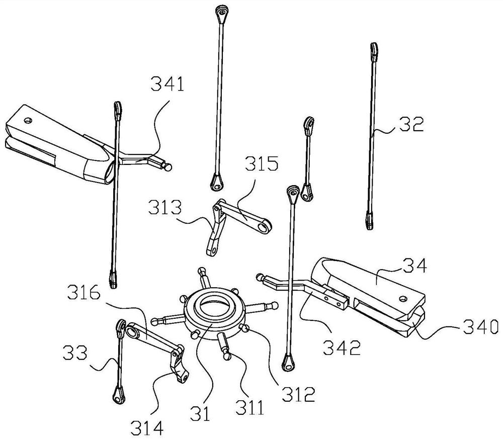 A propeller driving mechanism for a toy drone