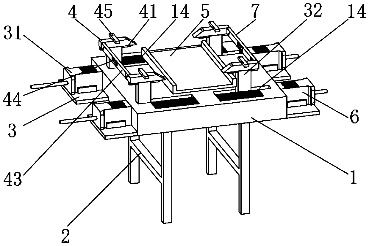 Fixing device for mold production