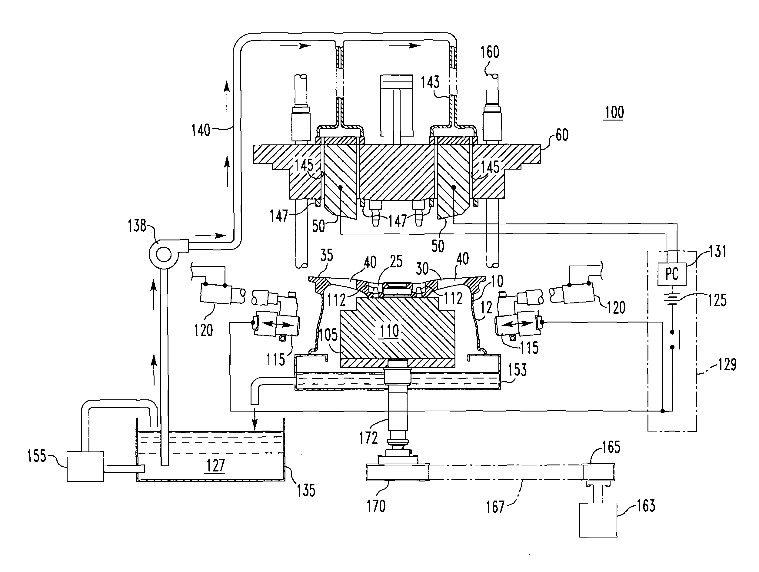 Machine And Method For Electrochemically Polishing Indentations Within An Aluminum Wheel