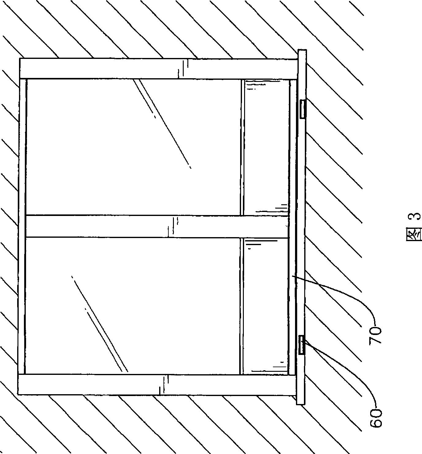 Bottom framework of flat window