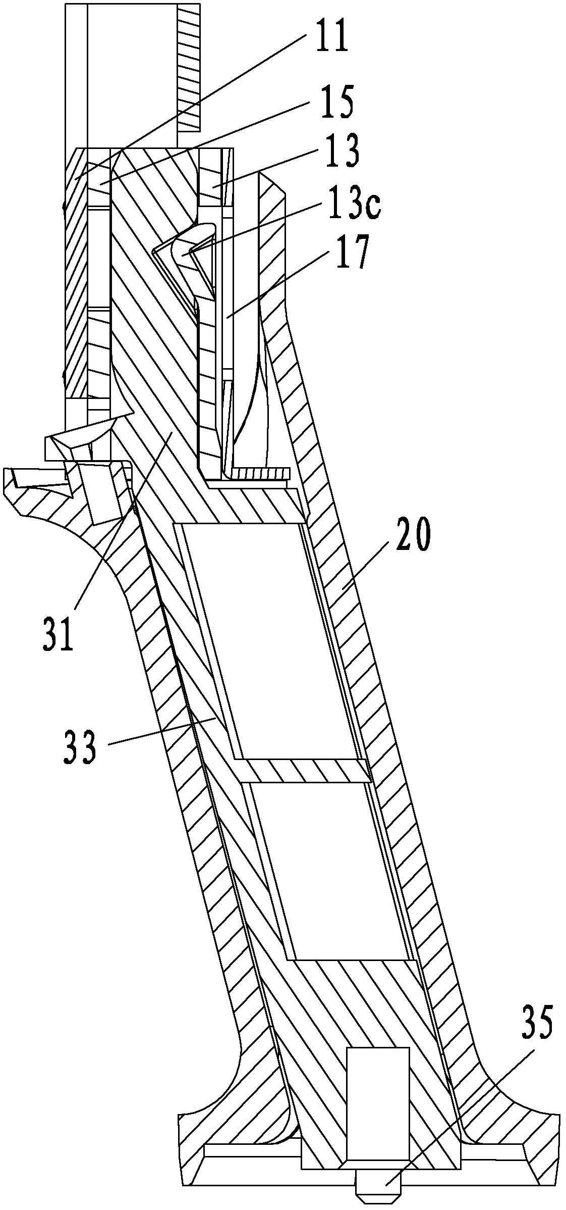 Display support mechanism and display applicable for the support mechanism