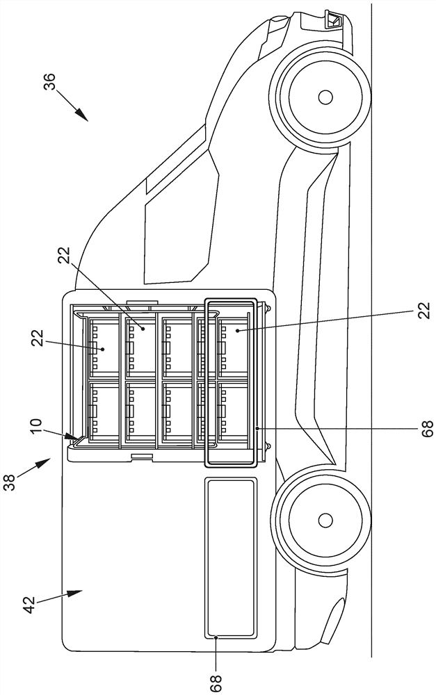 Logistics system for shipping items by means of a vehicle, method for operating a logistics system, and vehicle